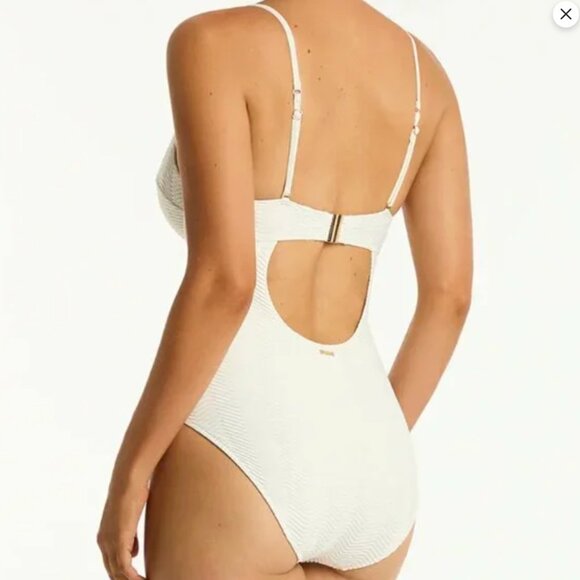 Sea Level Australia Caracus Balconette One Piece in Coconut Size 10 - Picture 3 of 7